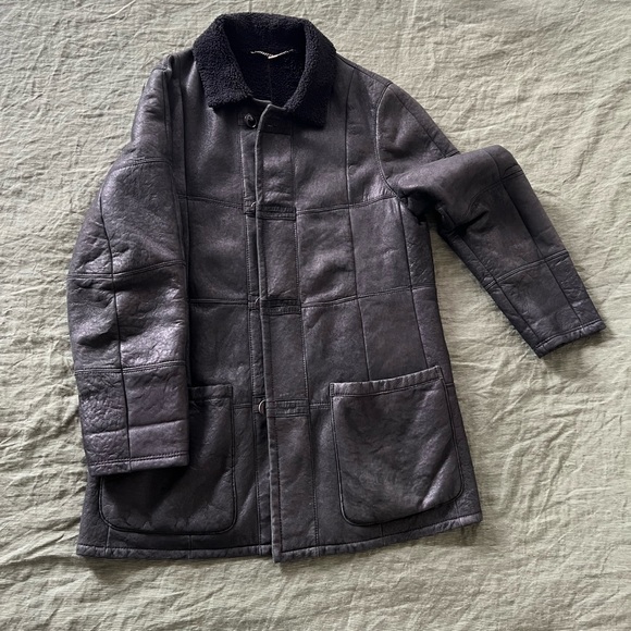 Werner Christ Jackets & Blazers - NWOT Christ (Now Werner Christ) Shearling Suede Leather Coat